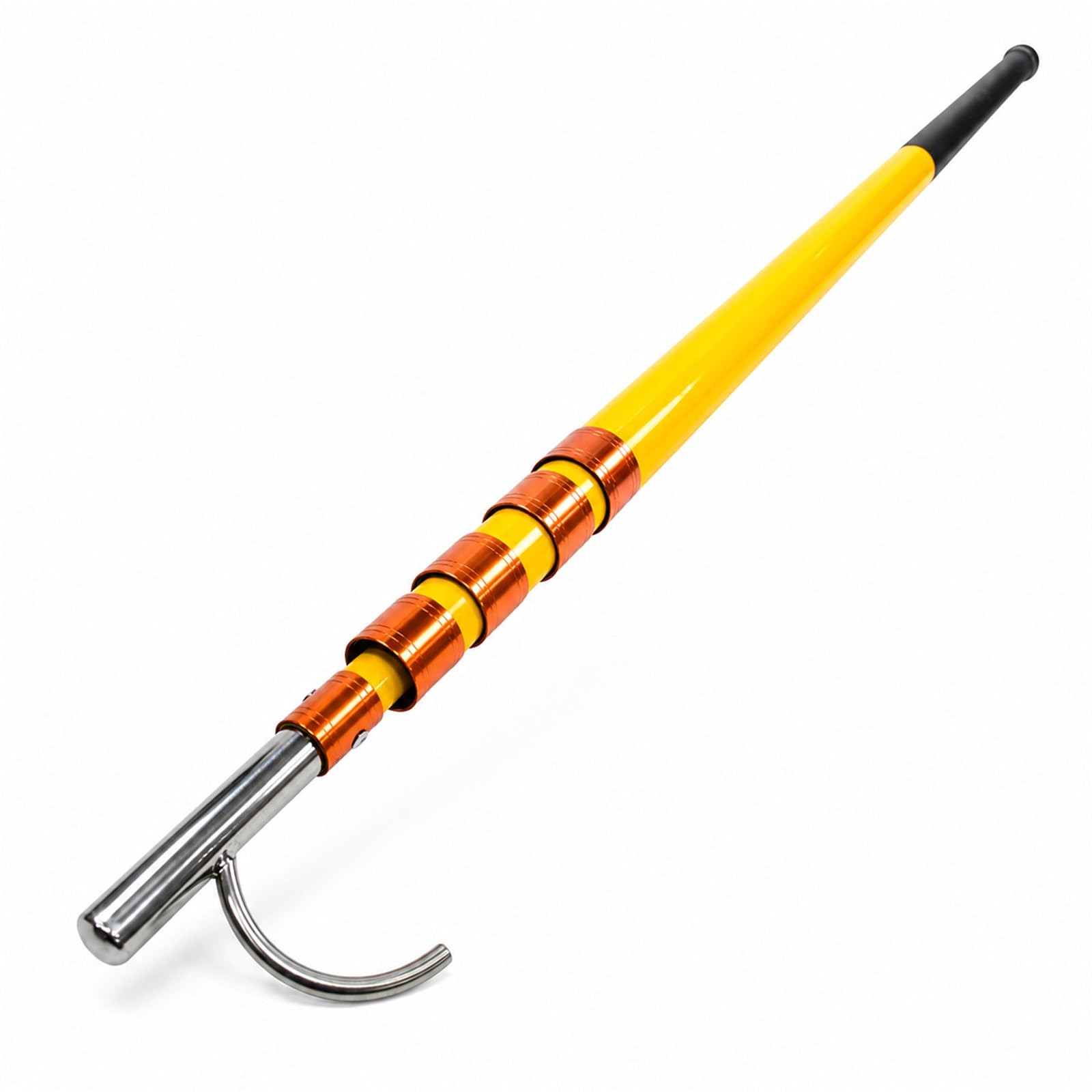 Asta telescopica per Gancio da Barca,Mezzos Marinaio Nautico ad Alta Resistenza,Asta telescopica nauticas con Gancio,Rust Resistant,Lightweight,per ormeggi e Accessori