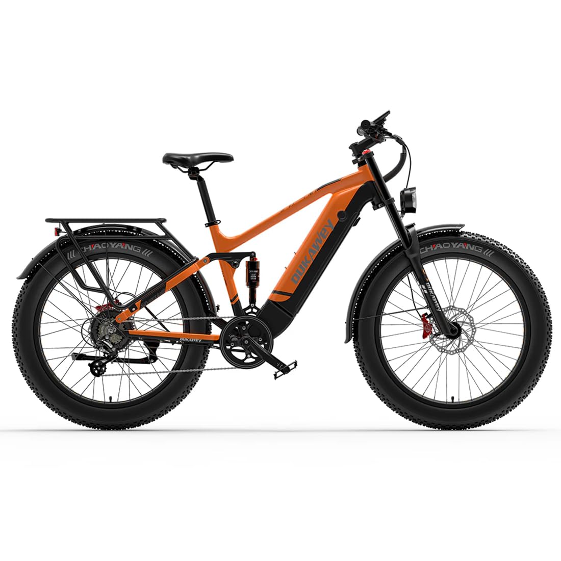 LANKELEISI La mountain bike elettrica Dukawey Silvertip8 è dotata di una batteria al litio da 52 V 20 Ah e pneumatici larghi 26 pollici.