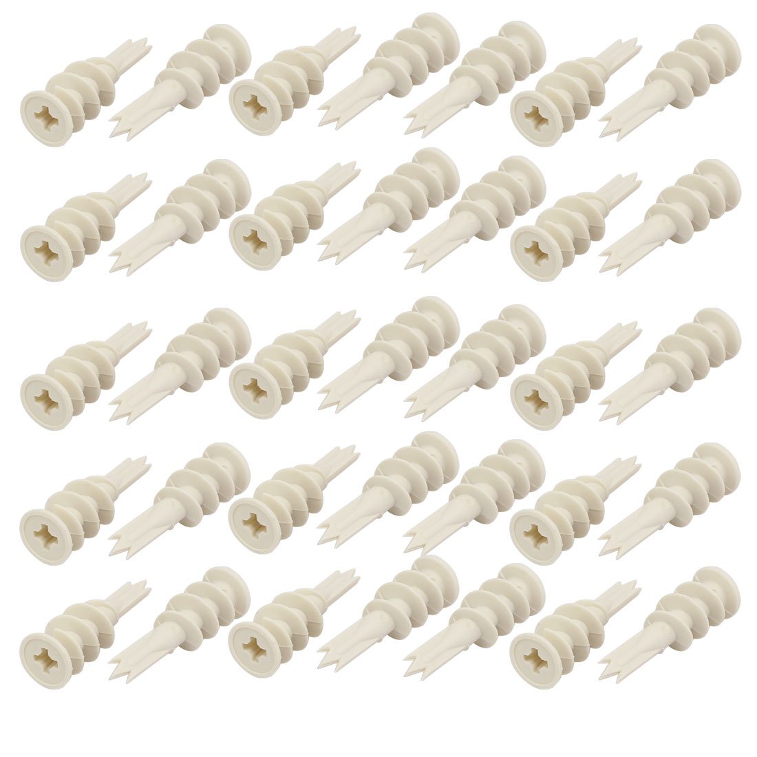 Aexit 13mm x 42mm Nylon Hollow-Wall Self-Drilling Drywall Anchor 35pcs (826a5c643649409cc148549cf698079b)