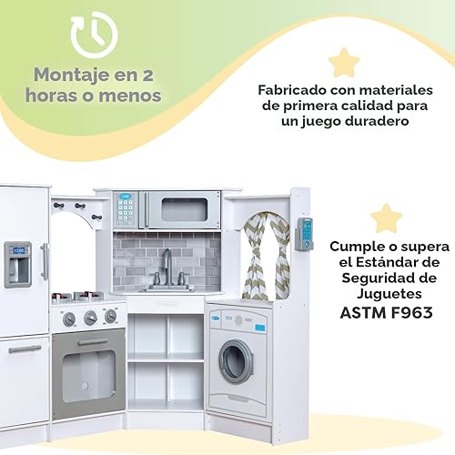 Miniatura 9 de KidKraft Ultimate - Cocina de esquina con luces y sonidos