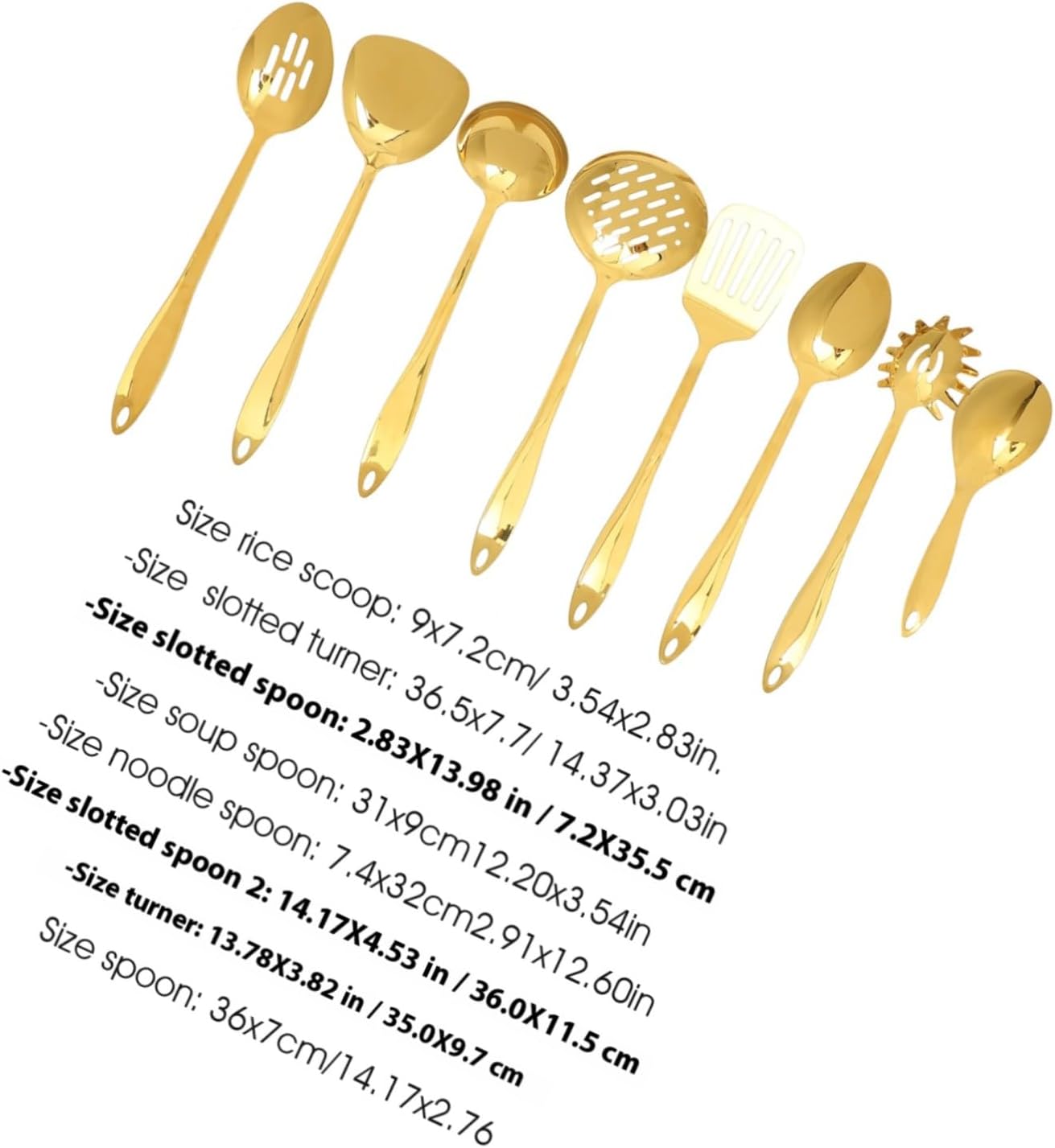 Heat Resistant Stainless Steel Cooking Utensil Set Non-stick Spatula Scoop Kitchen Tools for Frying Stir-frying Braising and Grilling