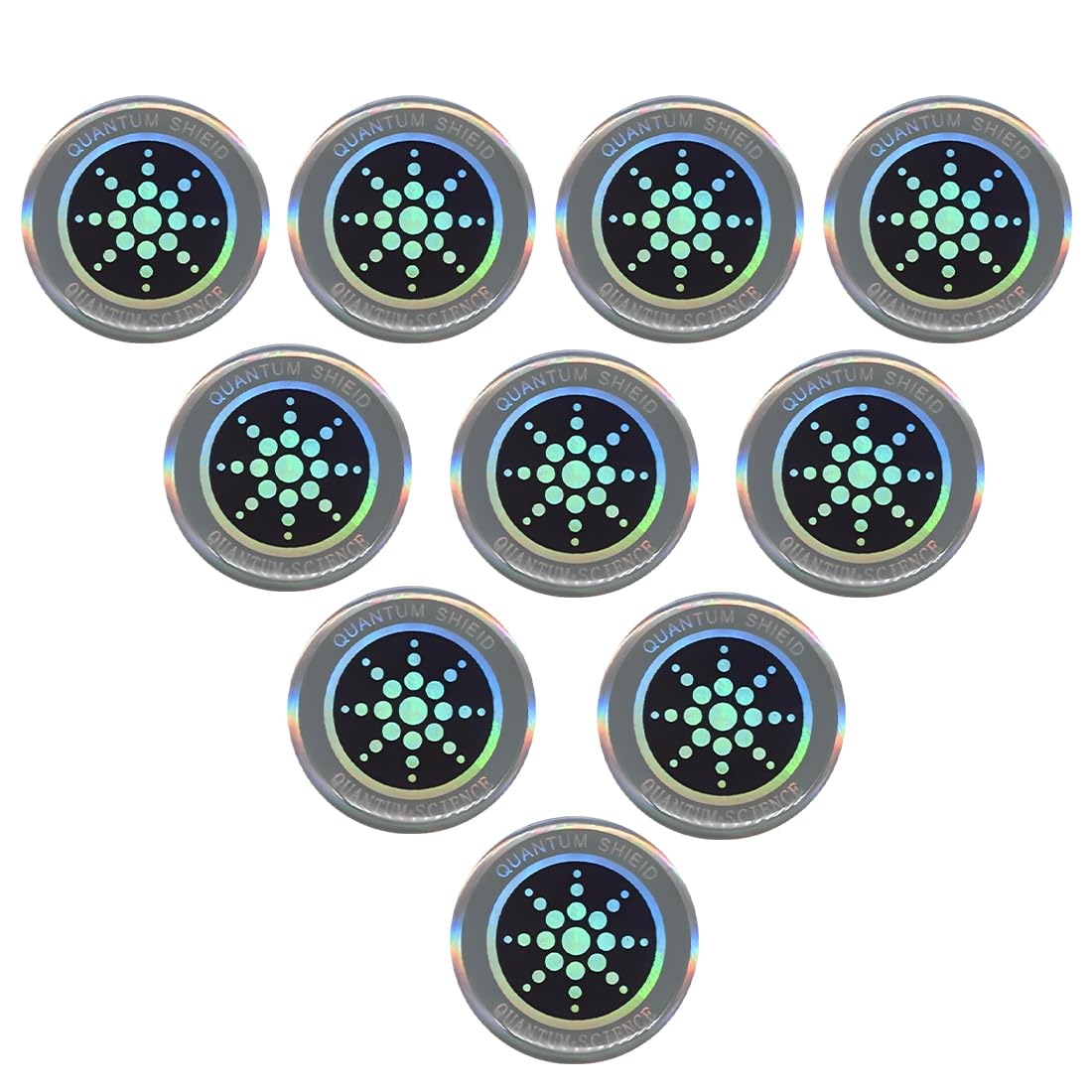10 pezzi protezione radiazioni cellulare, Adesivi Anti Elettromagnetiche, Patch Anti Ondes Portables Adesivi, Autoadesivi, Protezione Efficace Contro, per computer, radio, laptop, tablet, televisore
