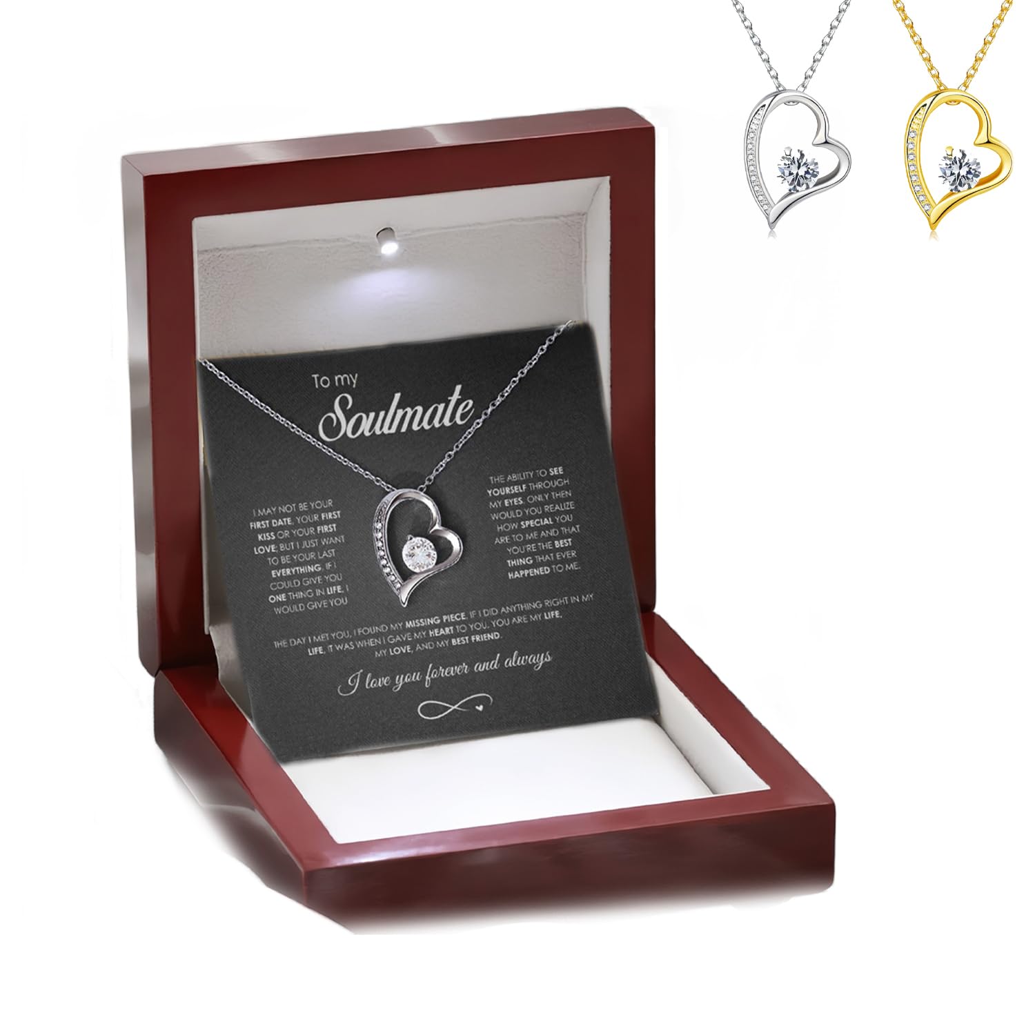 Ziella Forever in My Heart Necklace, Ziella S925 Sterling Siver