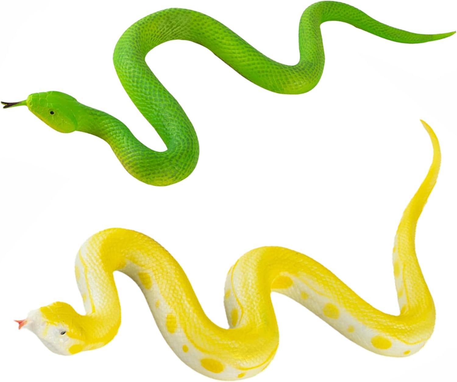 Amazon.com: CICINUJOY 2PCS Realistic Fake Snakes Toy, Lifelike Soft ...