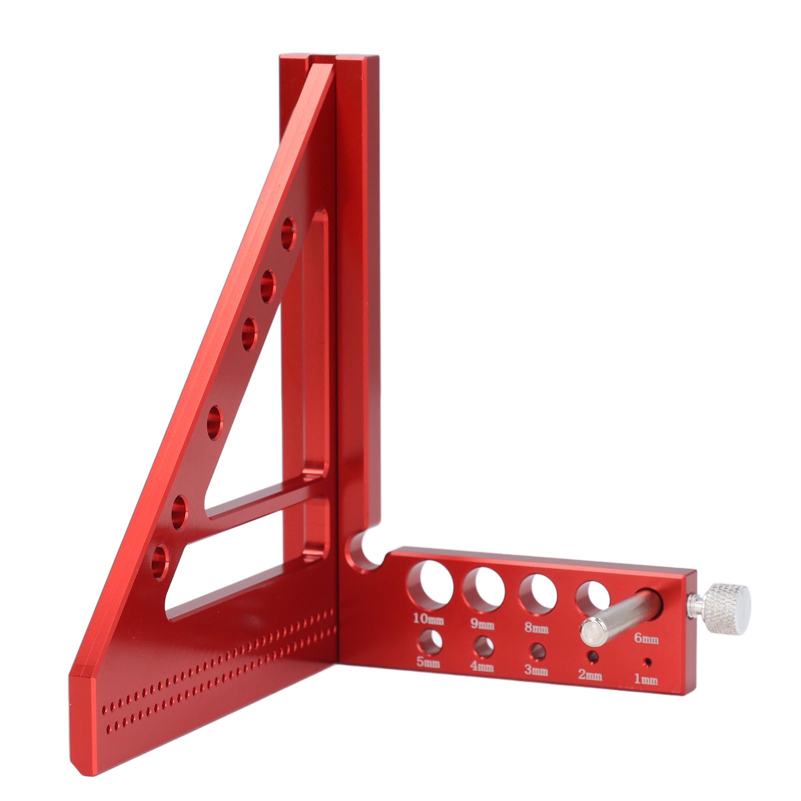Natudeco 90 Degree Aluminum Alloy Woodworking Square Protractor Multi Angle Measuring Ruler for Engineer Carpenter