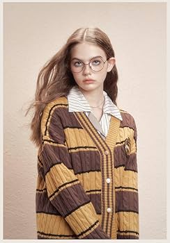 ハリーポッター KYOUKO ケーブル編みニットカーディガン ハッフルパフ ハリーポッター KYOUKO ケーブル編みニットカーディガン