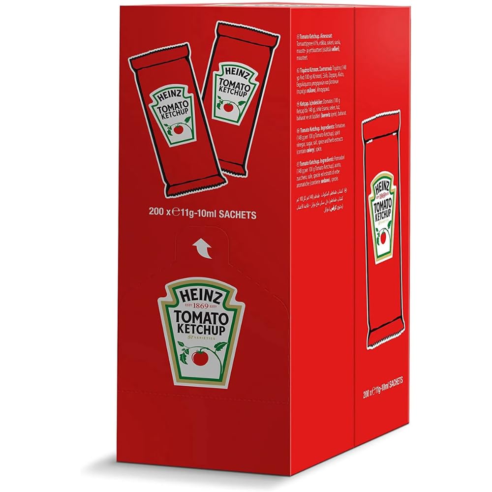 Italian Gourmet Portionsbeutel Set 400×10 ml (Ketchup 200 + Mayonnaise 200, To-Go, Imbiss, Pommes, Burger, Hot Dog, Party, Catering & Foodtruck) + Italian Gourmet Polpa