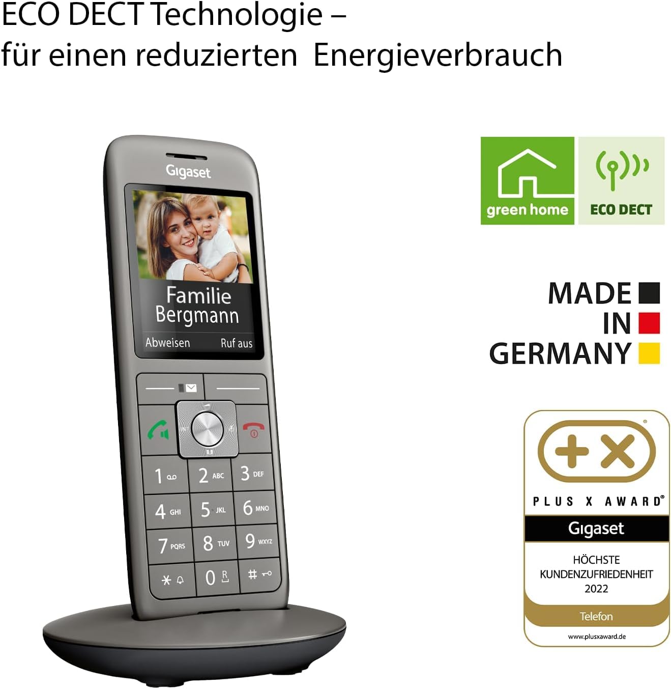 Gigaset CL660HX - design DECT-Mobilteil mit Ladeschale - Fritzbox-kompatibel - hochwertiges Schnurloses Telefon für Router und DECT-Basis – Bild 5