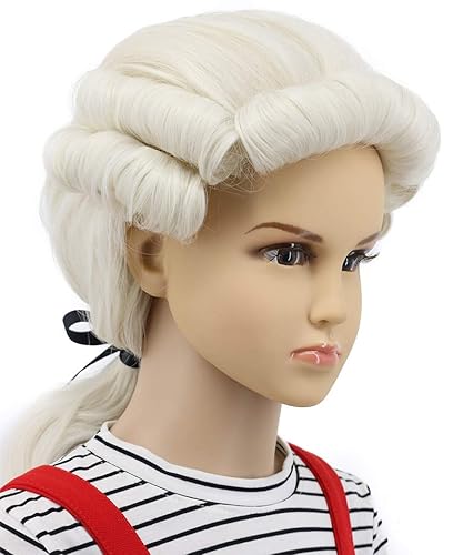 Miniatura 3 de Karlery - Peluca para disfraz de Halloween de George Washington