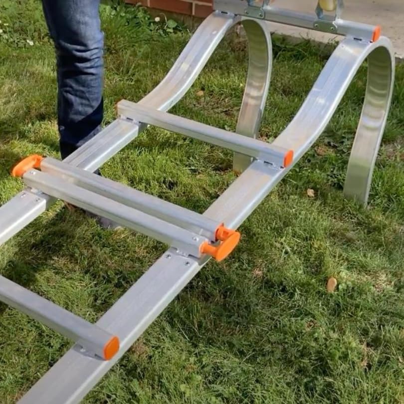 Rallonge d'Échelle de Toit en Aluminium 1,50 m – Accessoire Robuste pour Travaux en Hauteur