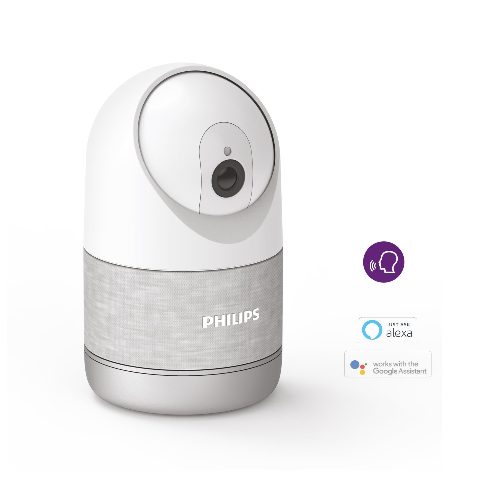 PHILIPS WelcomeEye Look Caméra Intérieure 2K Motorisée Auto-Tracking