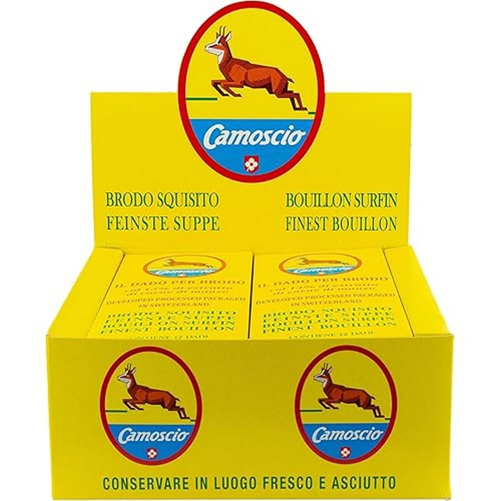 Grace nnvg DADI PER BRODO DI CARNE DI MANZO SVIZZERI ''CAMOSCIO'' ESPOSITORE DA 8 SCATOLE DA 120 G