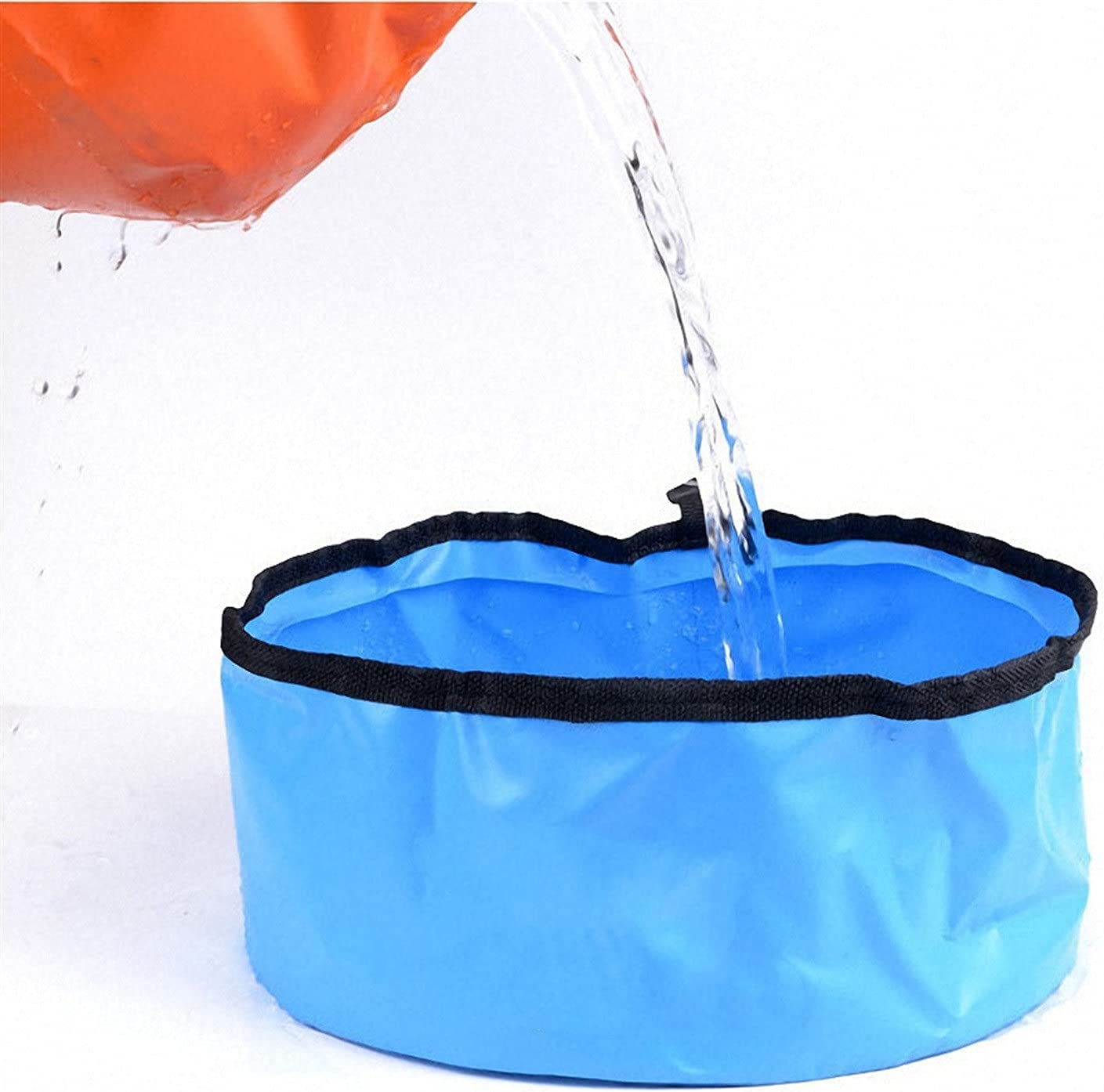 Récipient de stockage d'eau pliable – Seau portable ultra léger de 5 L pour randonnée, camping, lavabo, design pliable pour un transport et un rangement faciles