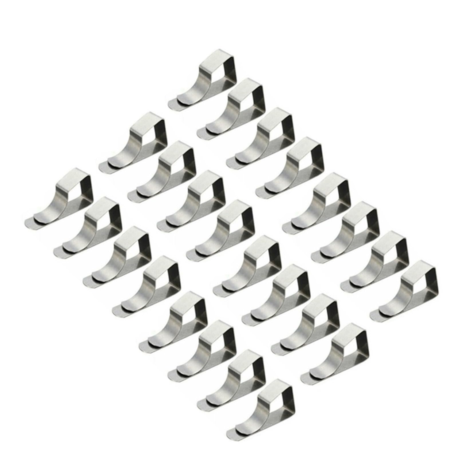 Tischdeckenklammern 8/24pcs Tablecloth Clips Stainless Steel Anti-Slip Clamp Table Cloth Cover Fix for Camping Wedding Promenade