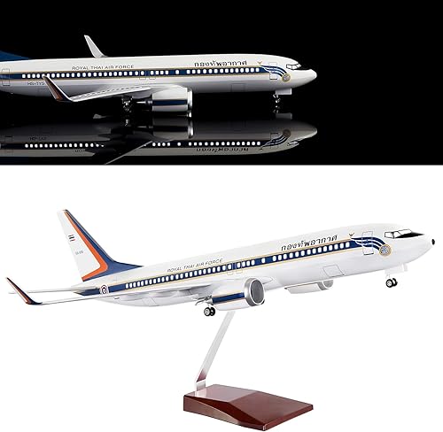 24-Hours Modelo de avión a escala 1130 de 18 pulgadas modelo de avión de Tailandia de la Fuerza Aérea B737 modelo de metal kits de aviones pantalla