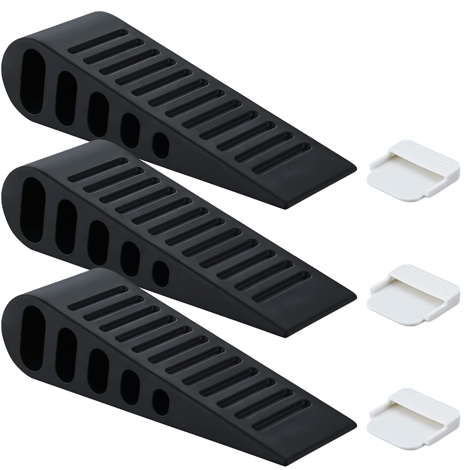 2 Pièces Bloque Porte Sol 3M Auto Adhésif Stop Porte Silicone Bloc Porte Sol Imperméable Butee De Porte Muet Arret De Porte Butoir Porte Crochets Muraux Pas De Poinçonnage (Style 1,Blanc