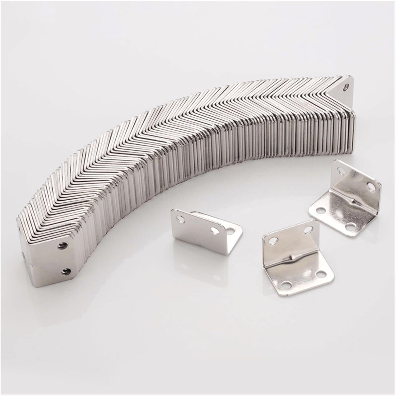 Angle Code, 4pcs Stainless Steel Corner Code Right Angle L Support Connector Reinforced Thick 90 Degree Brackets