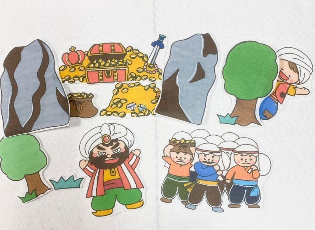 Amazon.co.jp: アリババと40人の盗賊 パネルシアター お話 台本