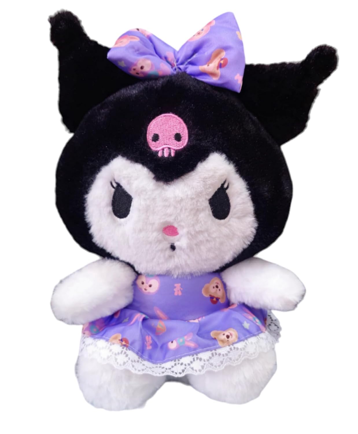 FUN4YOU Kuromi Melody Plush Toy - Kawaii Stuffed Doll for Kids, Girls & Boys - Soft Anime Girl Plush (25cm, Black) - Cute Stuffed Animal, Adorable Plushie, Cozy Toy, Gift for Girls (B0DFVNLC78) Amazon Price History, Amazon Price Tracker