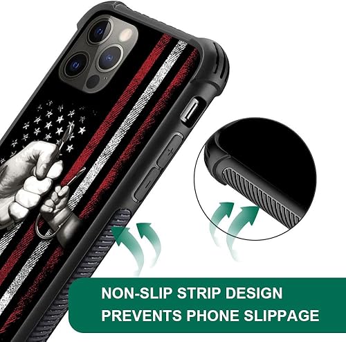 Miniatura 3 de DAIZAG Funda compatible con iPhone 11, funda de la bandera estadounidense de pesca para iPhone 11 para hombre y mujer, protección completa, a prueba
