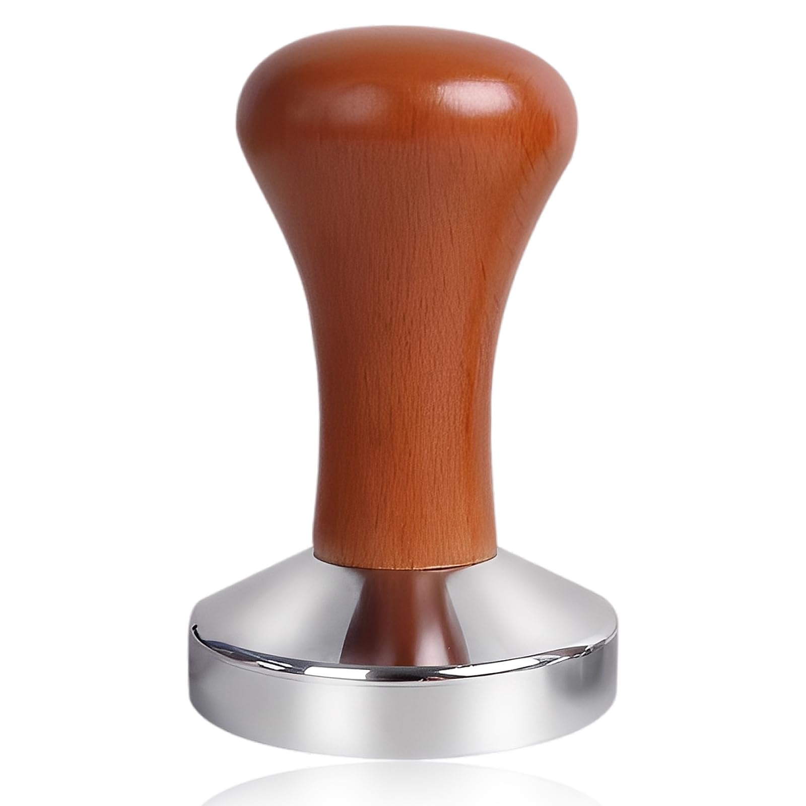 51mm Espresso Tamper-Premium Barista Coffee Tamper, Coffee Press Tool, Solid Wood Tamper Espresso Handle, Stainless Steel, Espresso Accessories for Barista, Cafe, Coffee Grounds