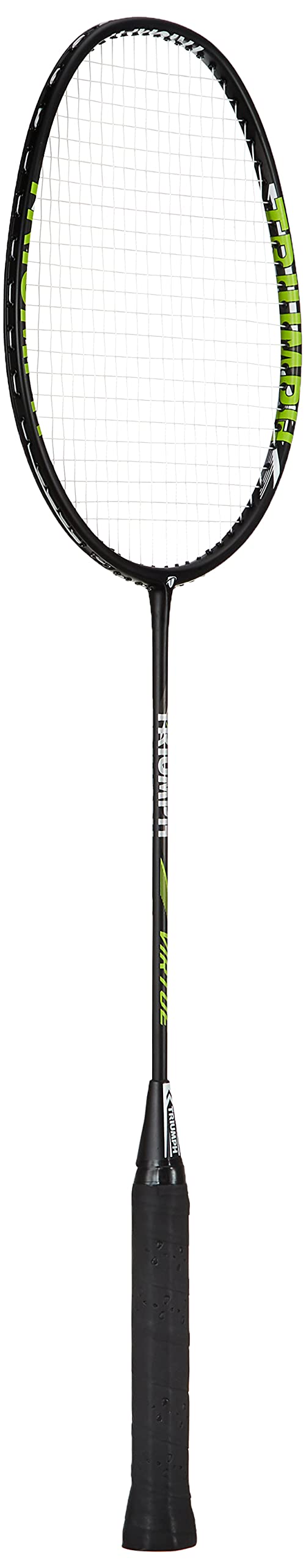 Triumph Virtue Graphite Hotmelt Light Weight Strung Badminton Racket with Cosmic-3R Single Compartment Badminton Bag Black/Red-image-17