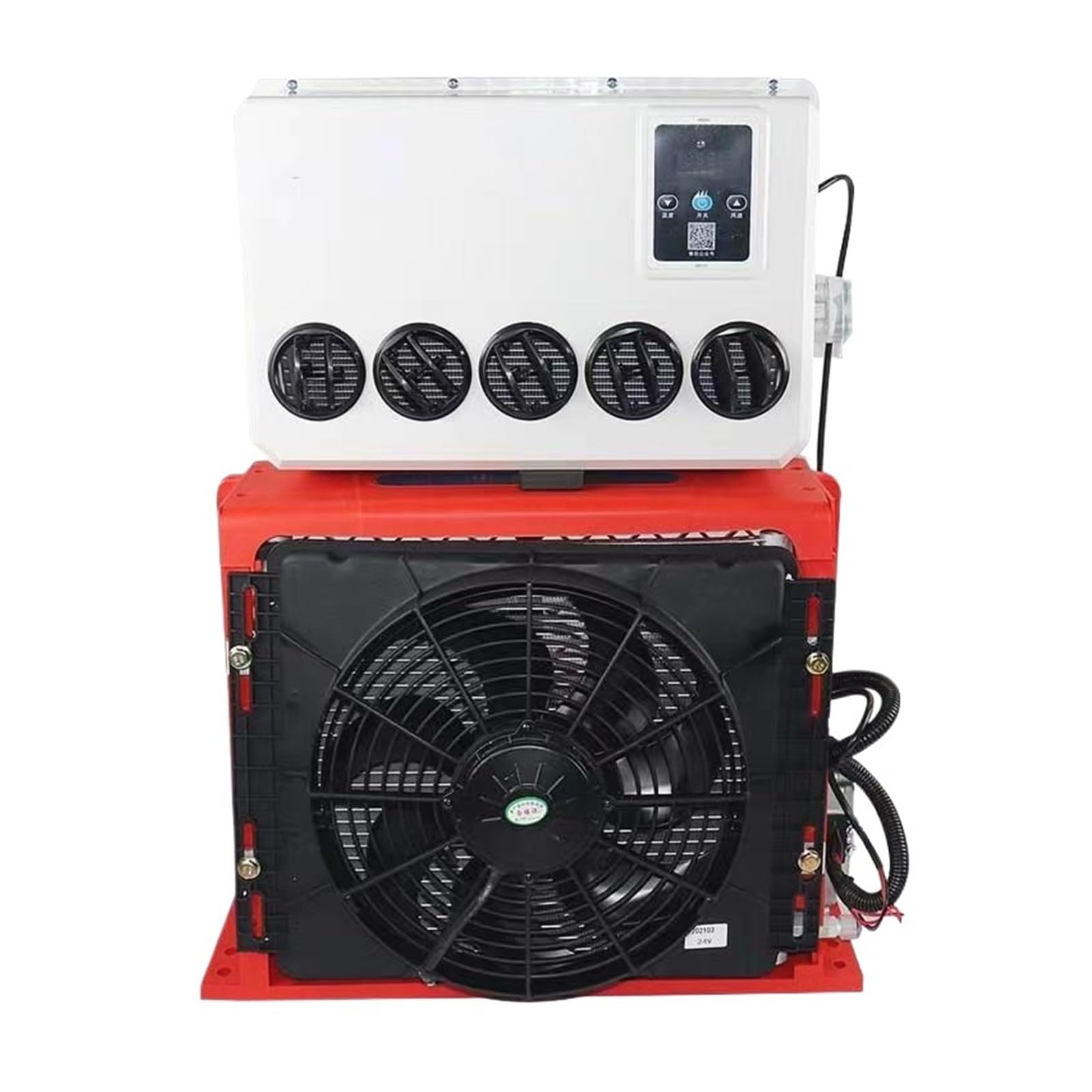 12V/24V Electric Air Conditioner For Automobile,Zero Oil Consumption Conditioning, Vehicle Battery Efficient Refrigeration(RED 12V)