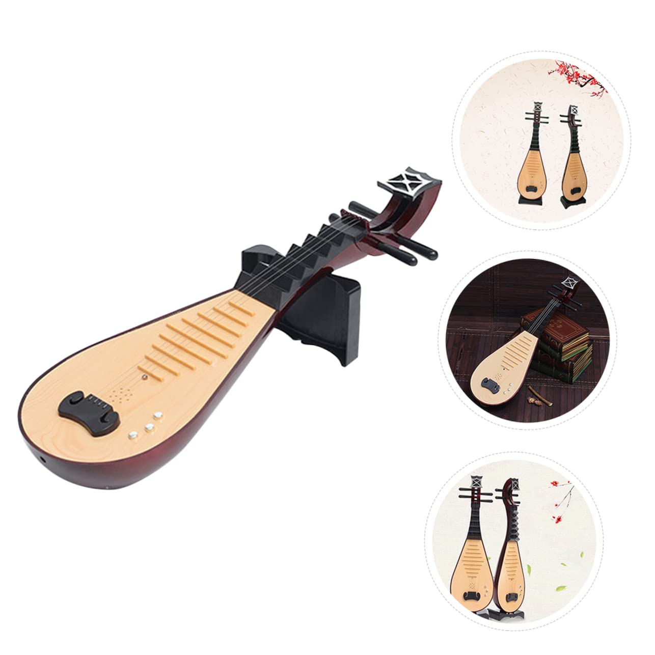 ifundom Chinesisches Lautenmodell Im Vintage-Stil Nachbildung Eines Instruments Simulationsinstrument Für Fotos Requisite Für Traditionelle Chinesische Kleidung