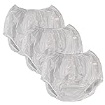 Adult Vinyl Waterproof Pull-On-Cover Incontinence Pants (This is not a Diaper) Extra Oversized Waterproof Underwear Protection to GO ON TOP of/Together with Diapers & Briefs as a Added Leak Resistance