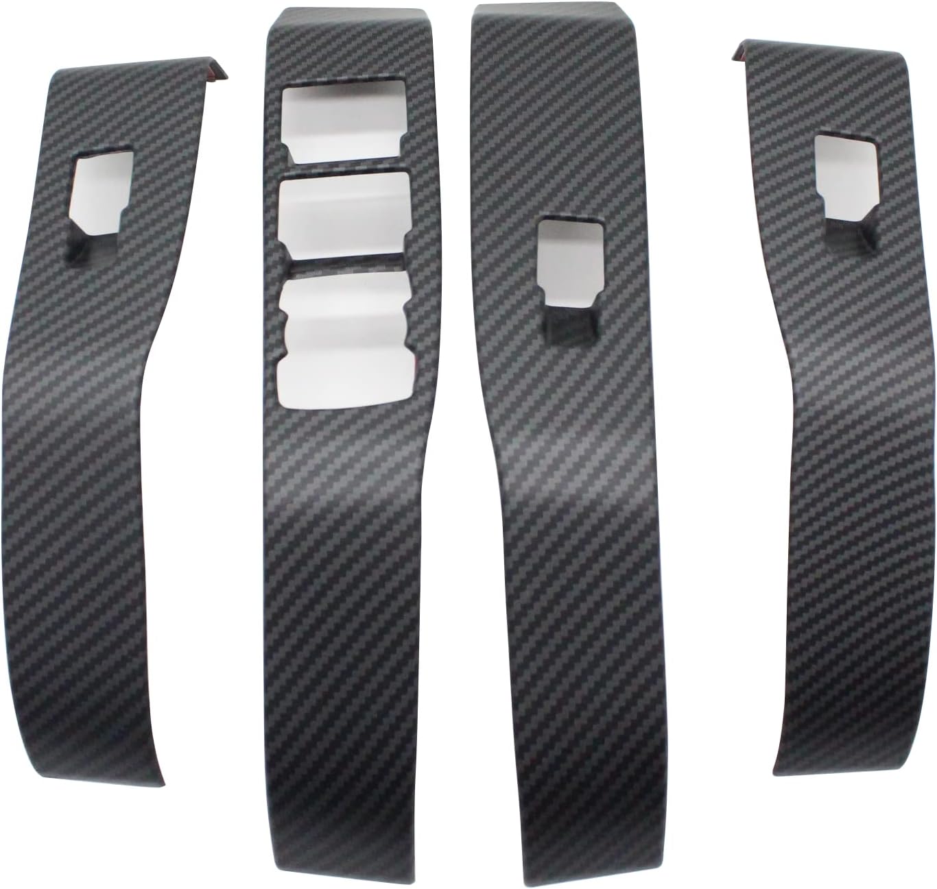 AOSK for Mustang mach e Interior Accessories, mach e Window Lift Switch Panel Full Cover(Matt Carbon Fiber)