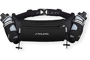 Fitletic Hydra 16: Running Belt with Water Bottle Holder for Men & Women