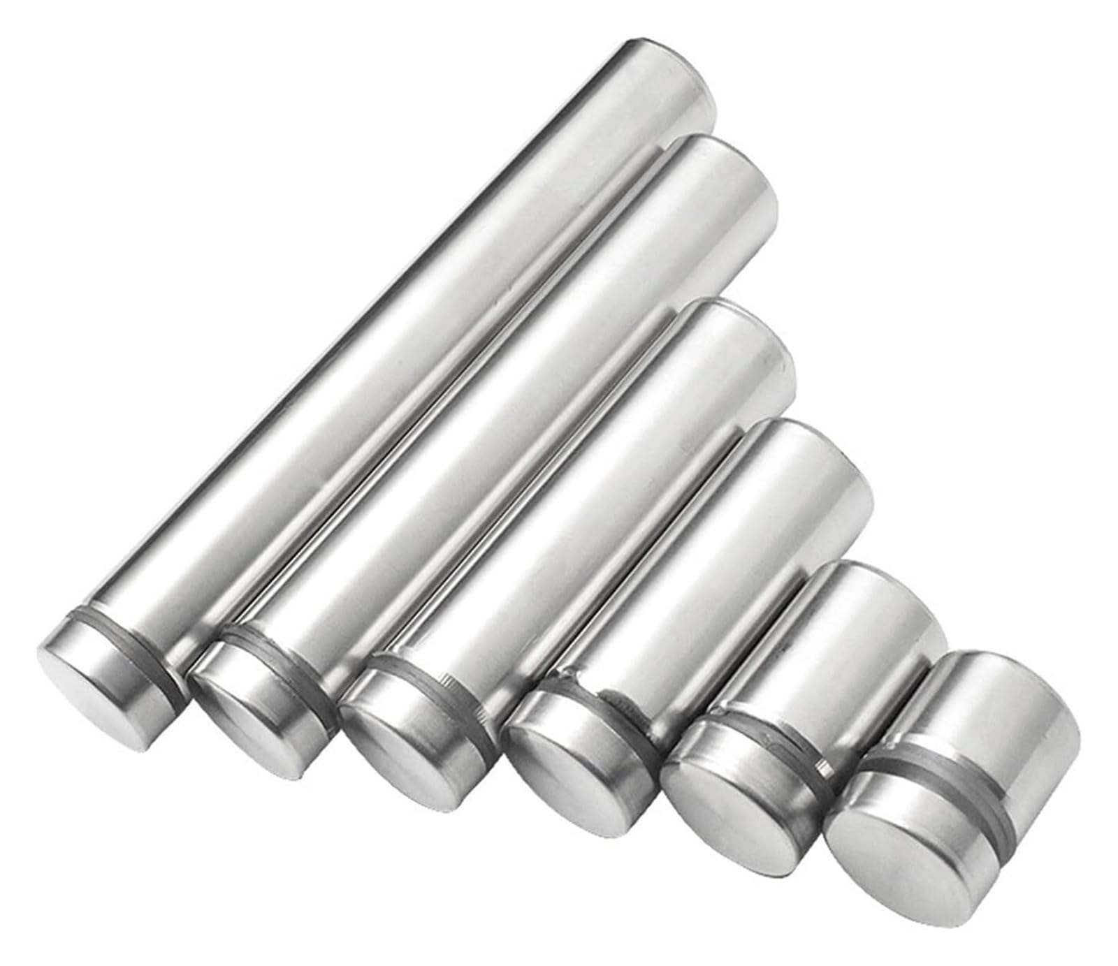 Standoff Fixings, 40 Pcs Stainless Steel Glass Acrylic Advertisement Standoffs Fixing Screws 12x20-100mm(12x40mm)