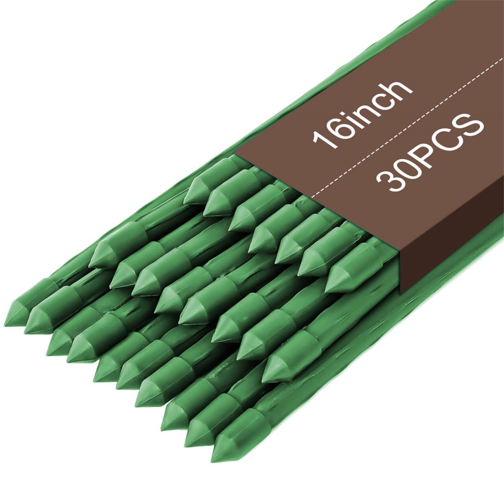 HJZALMI Paletti per Pomodori Rivestiti in Plastica, Supporto per Piante in Acciaio, Paletti per Piante da Giardino per Cetrioli Giardinaggio Costruire Tralicci, Diametro 11 Mm (Colore : Verde, Tagli