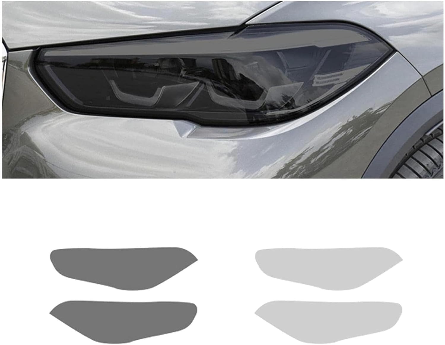 SamLng Car Front Light Film for X5 G05 2019 2020 Transparent Headlight Protection Sticker Car Front Headlamp Protection Film car Lights Film Headlight Anti-Scratch Non-Yellowing Protective Film