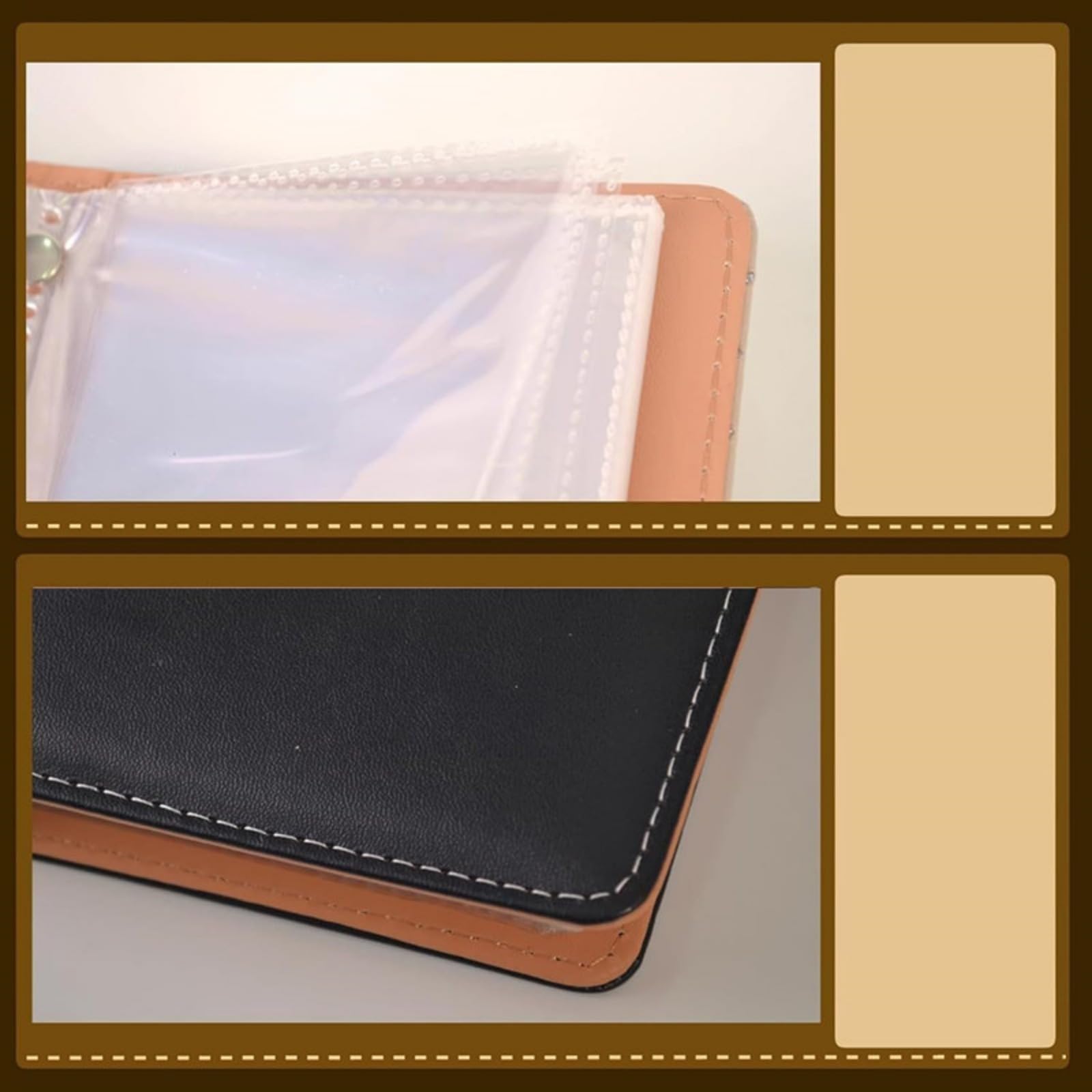 Savings Challenge Binder PU Leather Money Saving Budget Organizer Wallet with 100 Envelopes and Combination Lock
