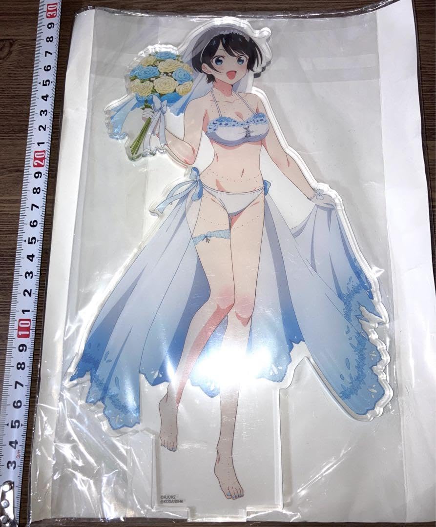 Amazon.co.jp: 更科瑠夏 特大アクリルスタンド ウェディング水着 彼女  