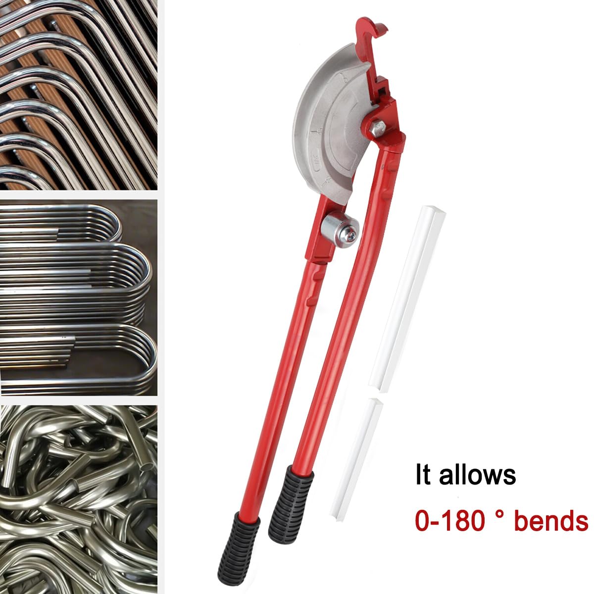 Piegatubi Manuale Professionale, per Tubi in Rame/Alluminio Usato nei sistemi di Condizionamento, Ventilazione, Riscaldamento, Cablaggio Elettronico