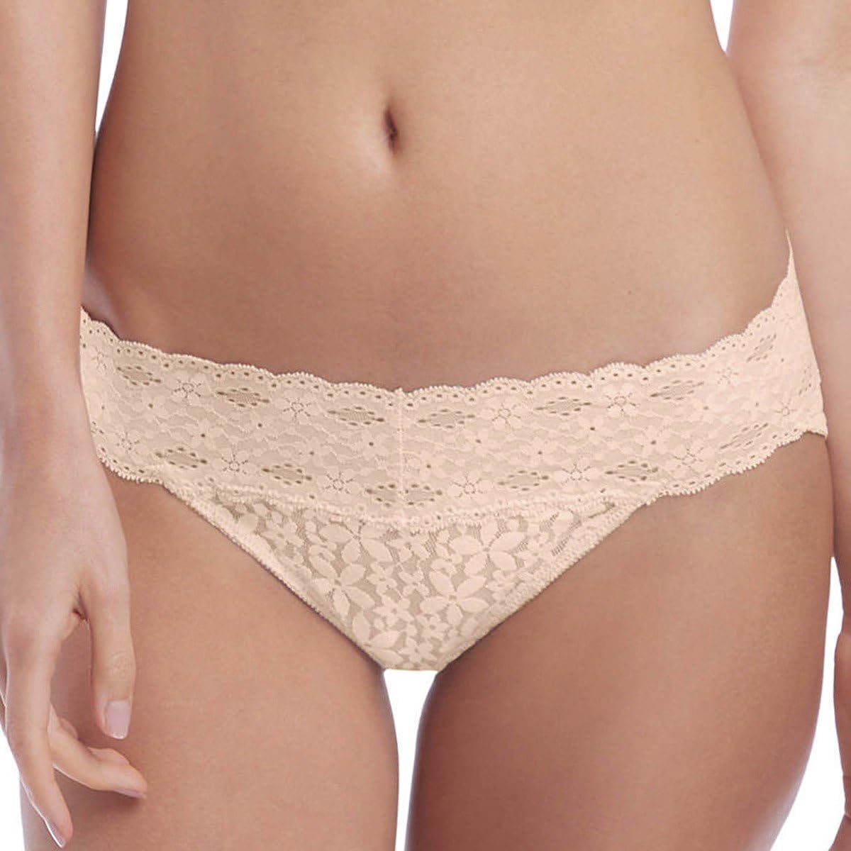 Wacoal Women's Halo Lace Bikini Brief - Size 14 - Beige