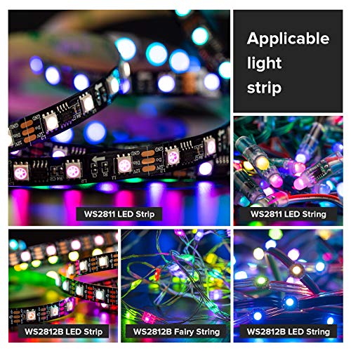 Controlador inalámbrico RGB para tiras LED WS2811 WS2812B miniatura 5