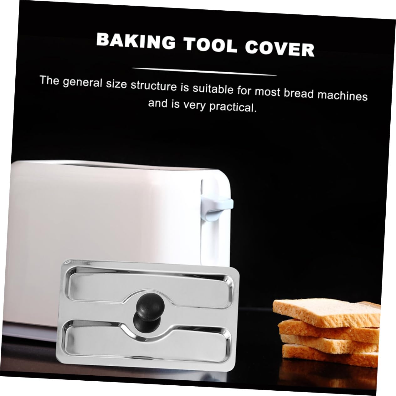 MAGICLULU 2 Piezas Cubierta Para Máquina De Hacer Pan Tapa De Tostadora Metálica Tapa Superior De Tostadora Para Electrodomésticos Hogar Para Panificadora De Cocina