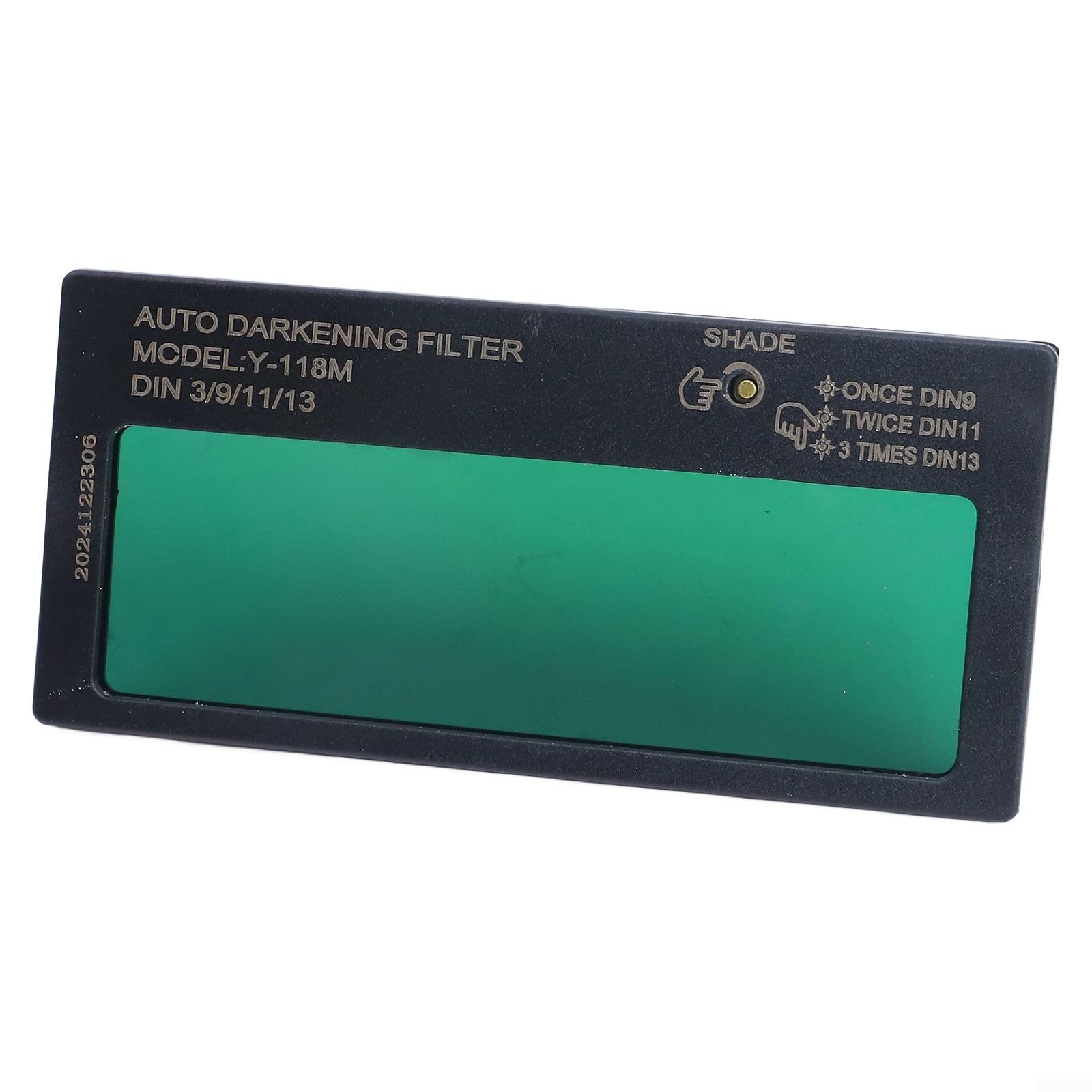 Lente de soldadura solar regulable de 3 niveles para protección de luz variable de nivel T, trabajo de reballing y soldadura, 108 x 50 x 5 mm, LCD fotosensible oscurecimiento automático ()