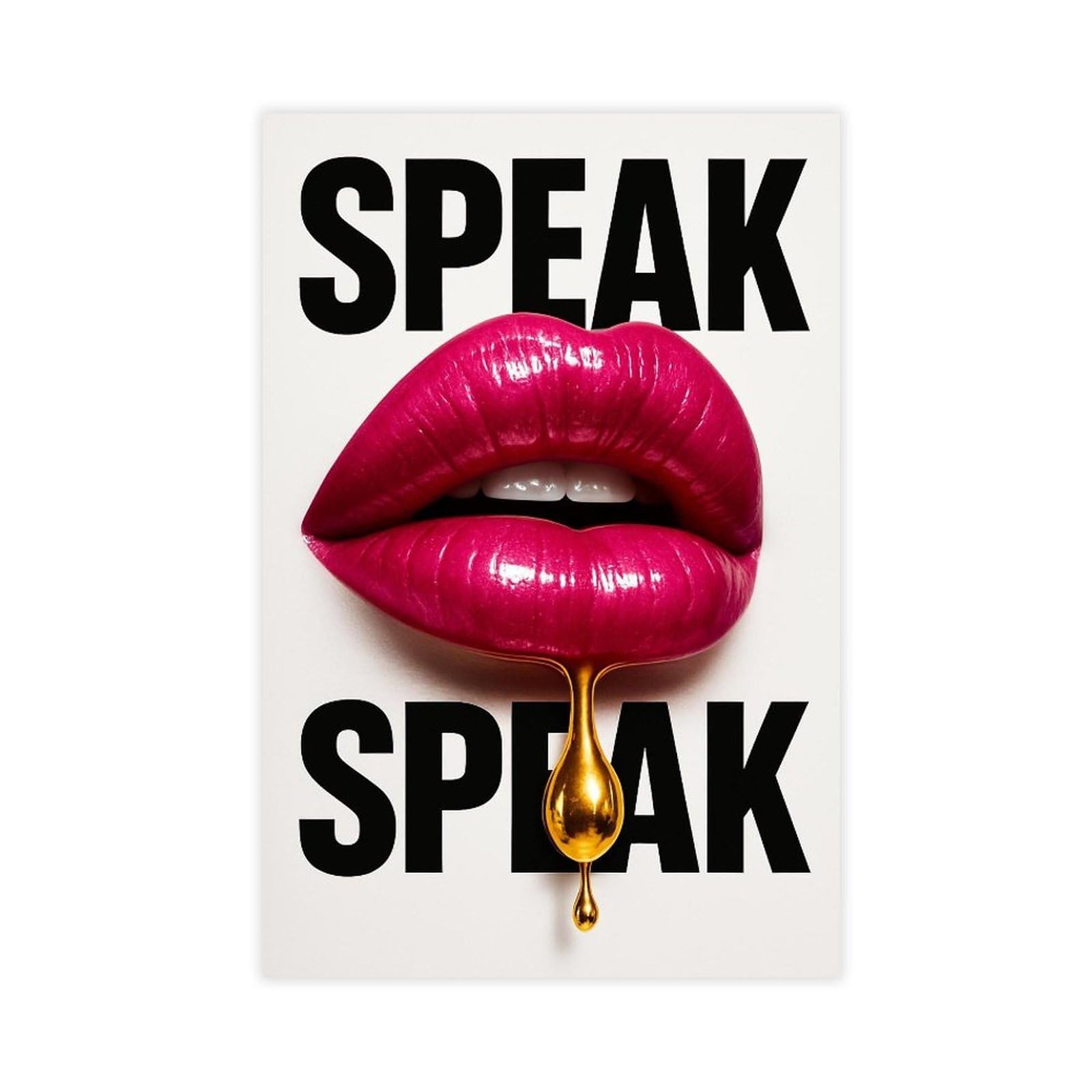 Jfecth Unframe-Style Speak, Speak Poster Canvas Poster For Dorm Room Decor Gift