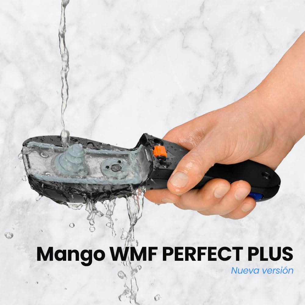 ANAKEL HOME Repuesto de Mango Olla 08.9480.6030 Compatible con Toda la Gama de Ollas WMF Plus (Desde 2003), Color Gris, Nueva Versión con Pin sobre Indicador de Presión