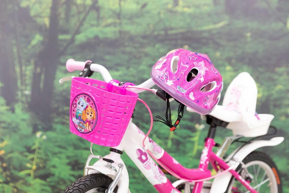 Cestino portaoggetti Paw Patrol per bicicletta da bambina, colore rosa