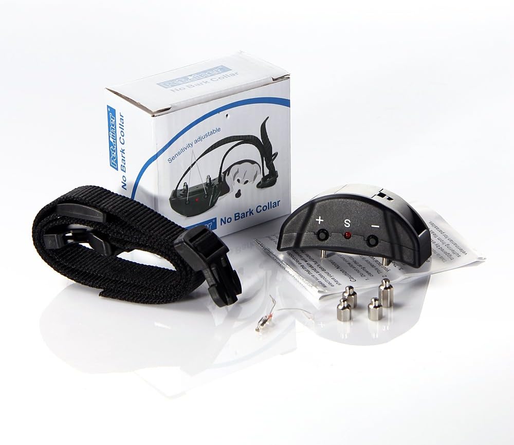 Masione Anti-bark Static Collar with 7 Corrections and Adjustable Sensitivity Control