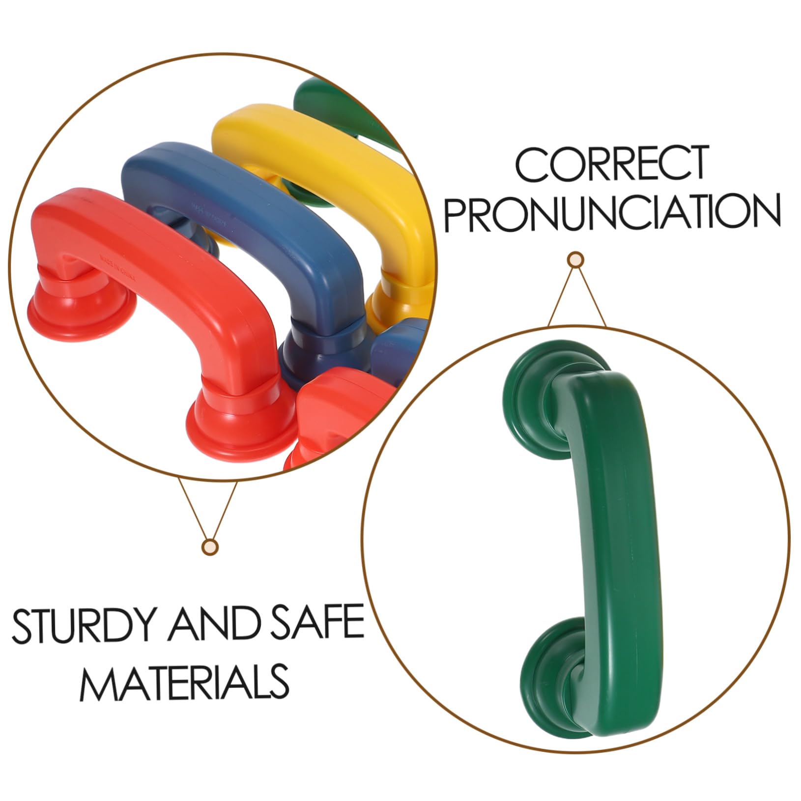 Telefoni Giocattolo 8 Pezzi in Plastico per Bambini | Gioco di Finzione e Aula, Facile da Usare, Favorisce Interazione e Abilità Sociali