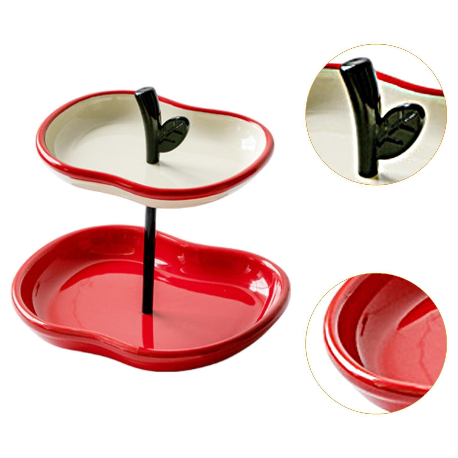 Soporte para Frutas Y Pasteles, Bandeja de Servir, Expositor de Frutas de Cerámica Creativa, Adecuado para La Mesa de Centro de La Cocina Y de