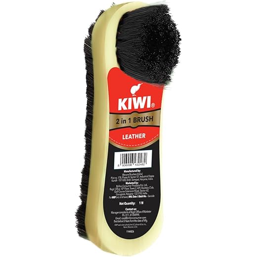 KIWI 2 In 1 Shoe Brush, Multicolour