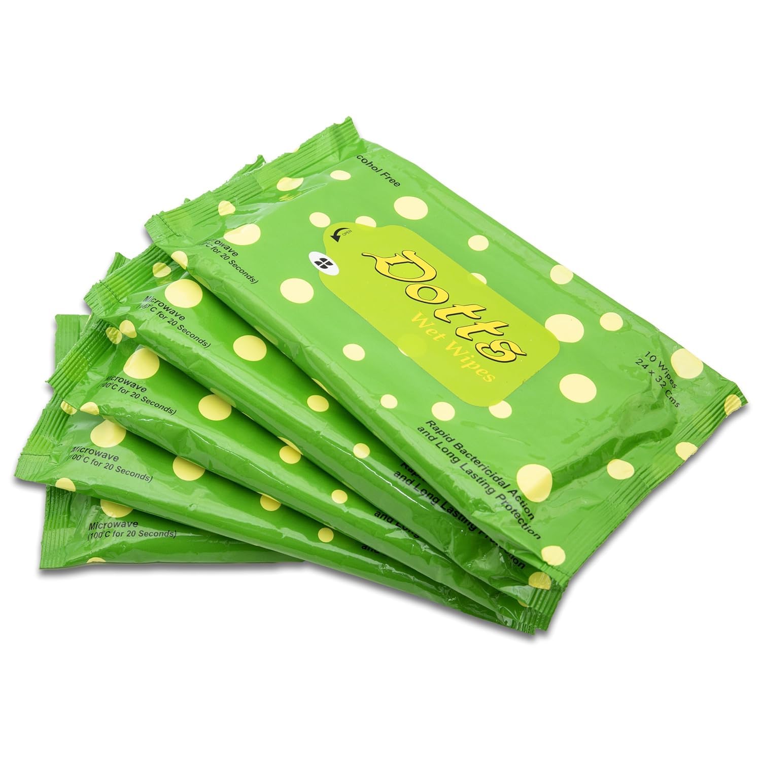 MEDITROVE Dots Wet Wipe Enriched with Skin Conditioners Wet Wipes With Aloe Vera 24X32 Cms 10 Wipes Per Pack Combo of 4 Set Total 40 Wipes-image-47
