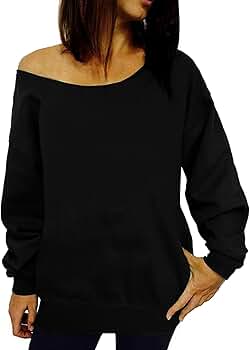 トップス celon off shoulder sweat Amazon.com: Dutebare Women Off Shoulder Sweatshirt Slouchy